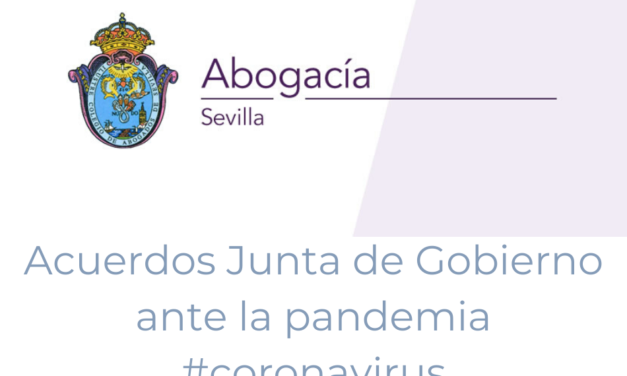 Acuerdos Junta de Gobierno ante la grave crisis sanitaria