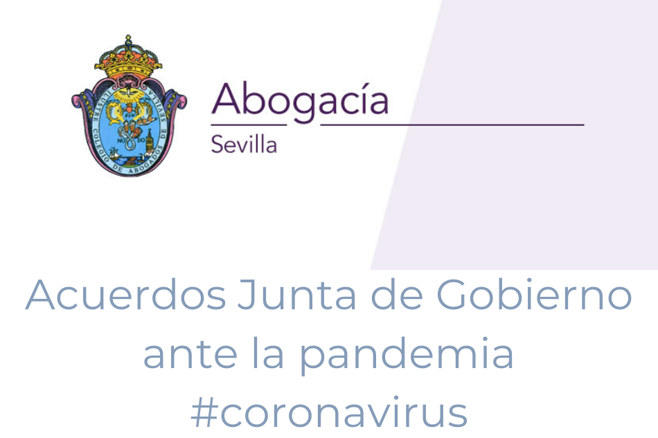 Acuerdos Junta de Gobierno ante la grave crisis sanitaria