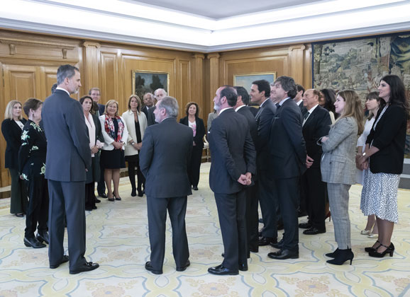 Una audiencia distendida y cordial