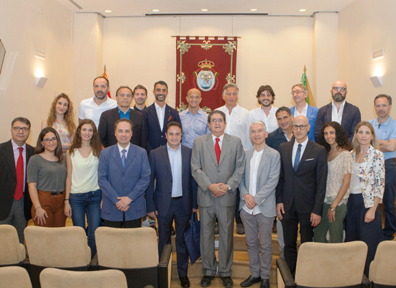 Visita de letrados italianos al Colegio